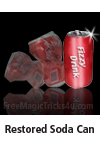 crushed and restored soda can