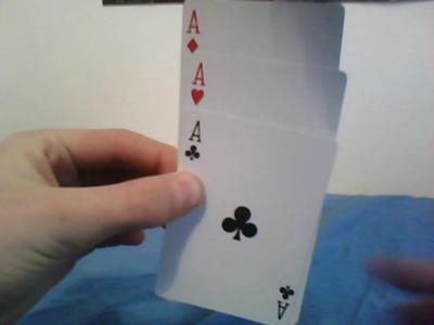 Displaying the three aces at the start