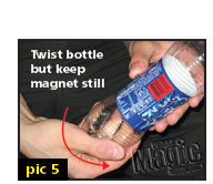 free simple magic tricks - coin in bottle