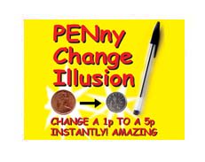 penny change free magic tricks, magic